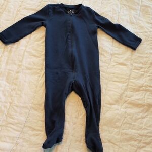 Primary Organic Cotton Zippered Onesie (6-9 Months)